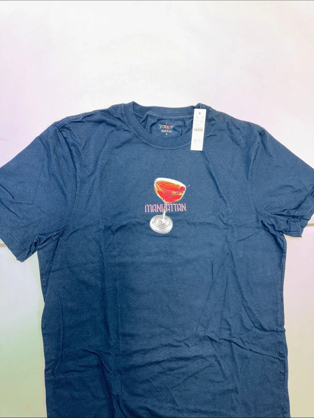 J. Crew Navy Short-Sleeve Manhattan Cocktail Graphic Tee